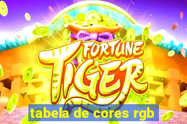 tabela de cores rgb