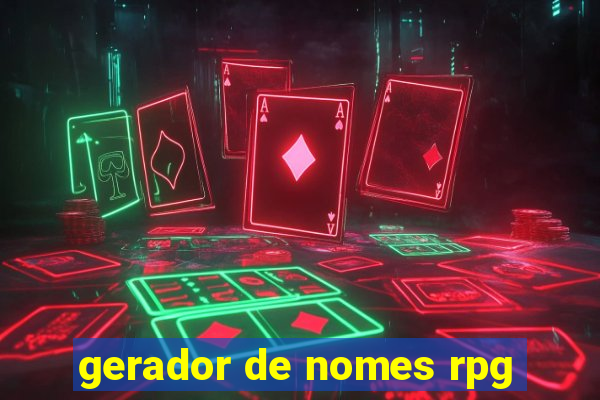 gerador de nomes rpg