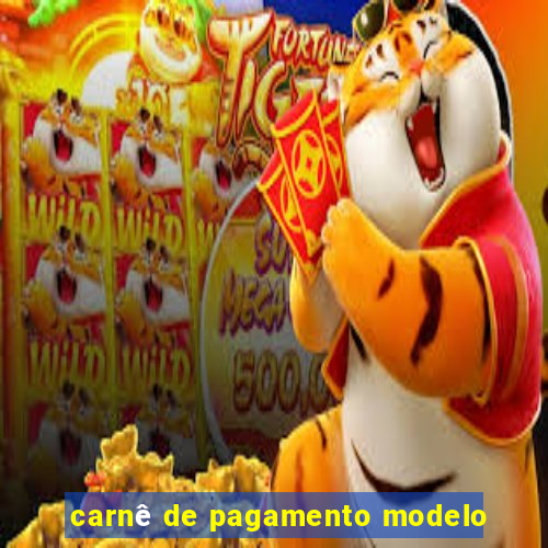 carnê de pagamento modelo