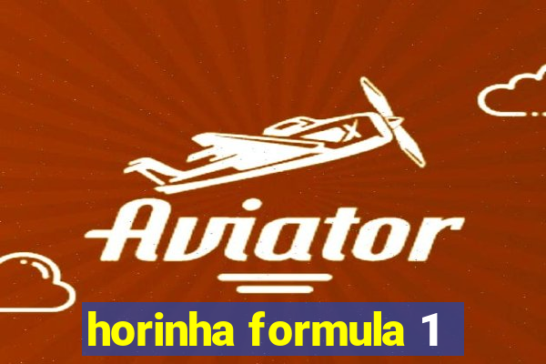 horinha formula 1