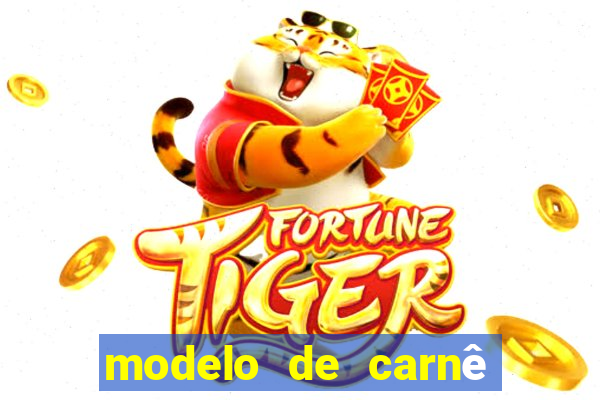 modelo de carnê de pagamento word