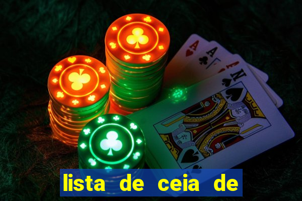 lista de ceia de natal para 20 pessoas