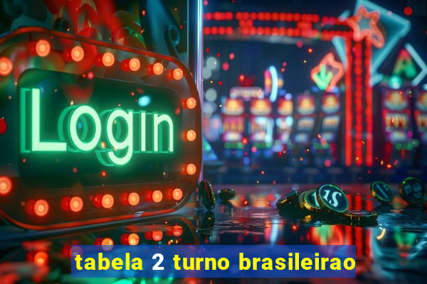 tabela 2 turno brasileirao