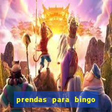 prendas para bingo de natal