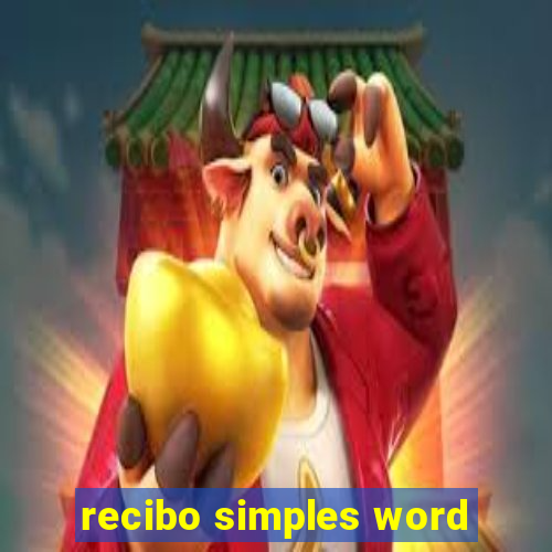 recibo simples word