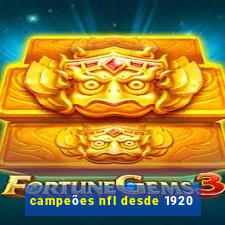 campeões nfl desde 1920