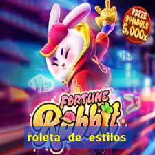 roleta de estilos de roupas